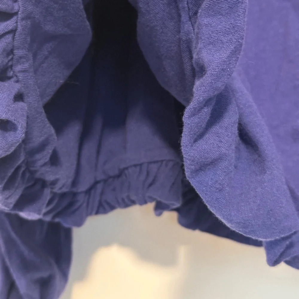 Free People Lita Embroidered Top Blue - Large - Picture 6 of 11